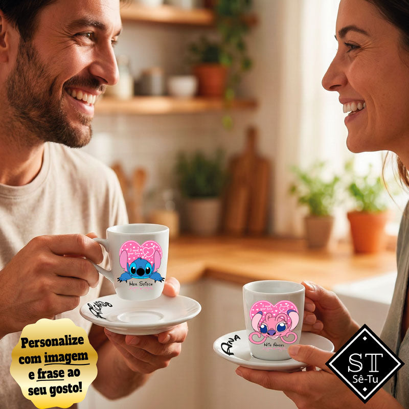 Chávena Café Her Stich His Angel