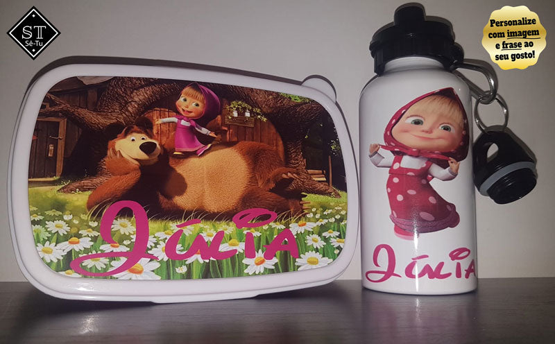 Fiambreira + Garrafa Masha e o Urso