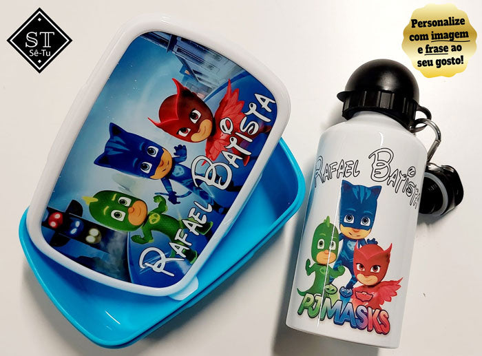 Fiambreira + Garrafa PJMASKS