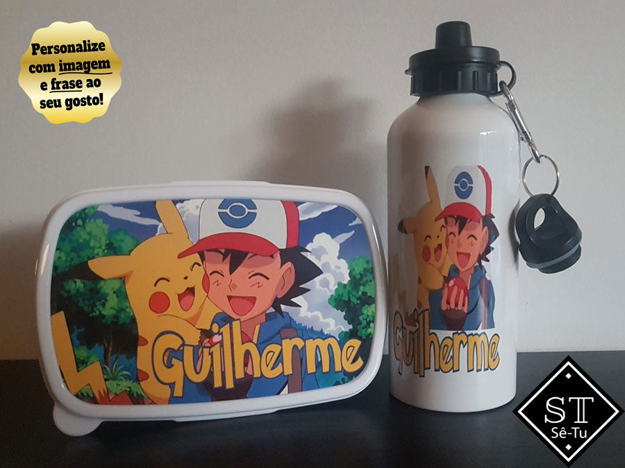 Fiambreira + Garrafa Pokémon 1