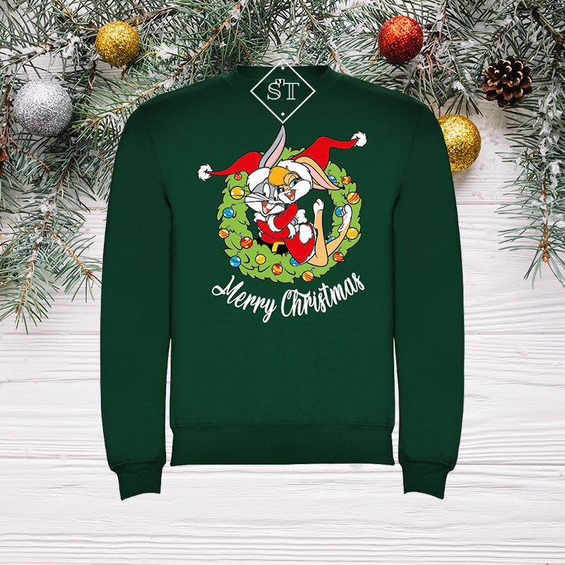 Sweatshirt Bugs e Lola Natal - Criança