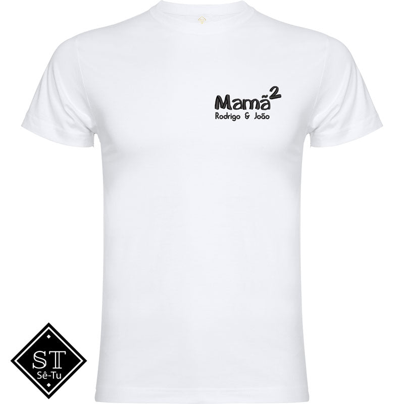 T-shirt Regular Mãe de 2 (Bordada)