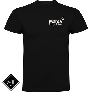 T-shirt Regular Mãe de 2 (Bordada)