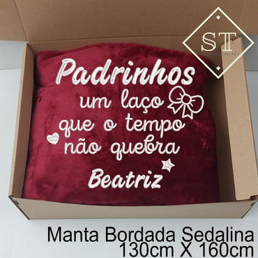 Manta Padrinhos um Laço