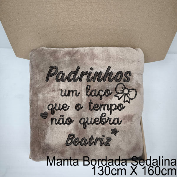 Manta Padrinhos um Laço