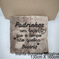 Manta Padrinhos um Laço