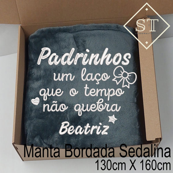 Manta Padrinhos um Laço