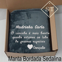 Manta Madrinha Caminho mais Bonito ao Lado Pessoas Especiais