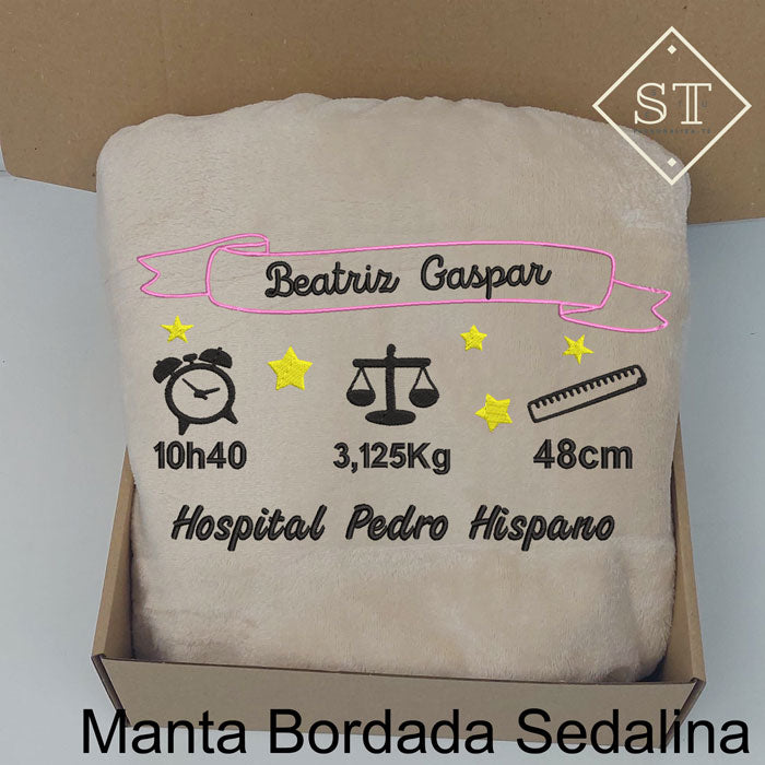 Manta de manos de padre e hijo