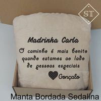 Manta Madrinha Caminho mais Bonito ao Lado Pessoas Especiais