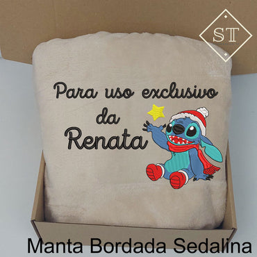 Manta Stitch - Para Uso Exclusivo (Nome)
