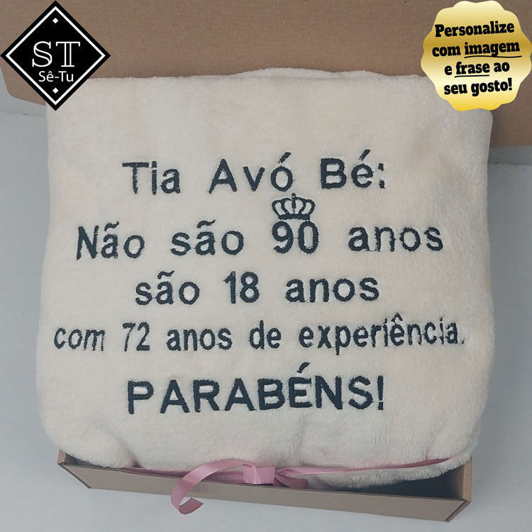 Manta Parabéns 90 Anos