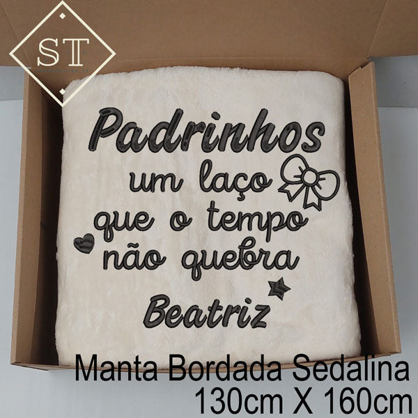 Manta Padrinhos um Laço