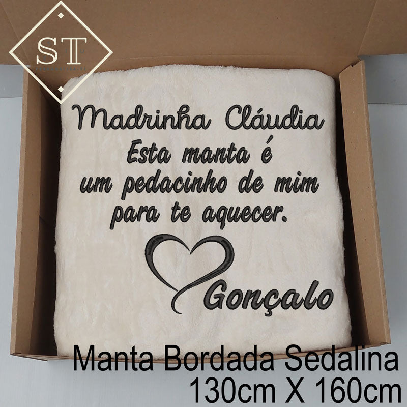 Manta Madrinha um Pedacinho de Mim
