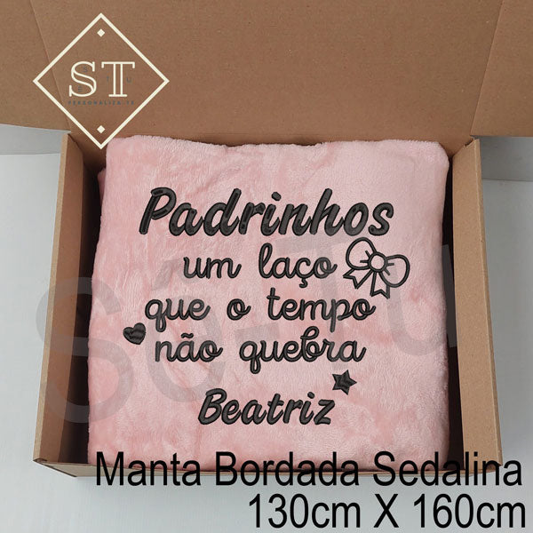 Manta Padrinhos um Laço