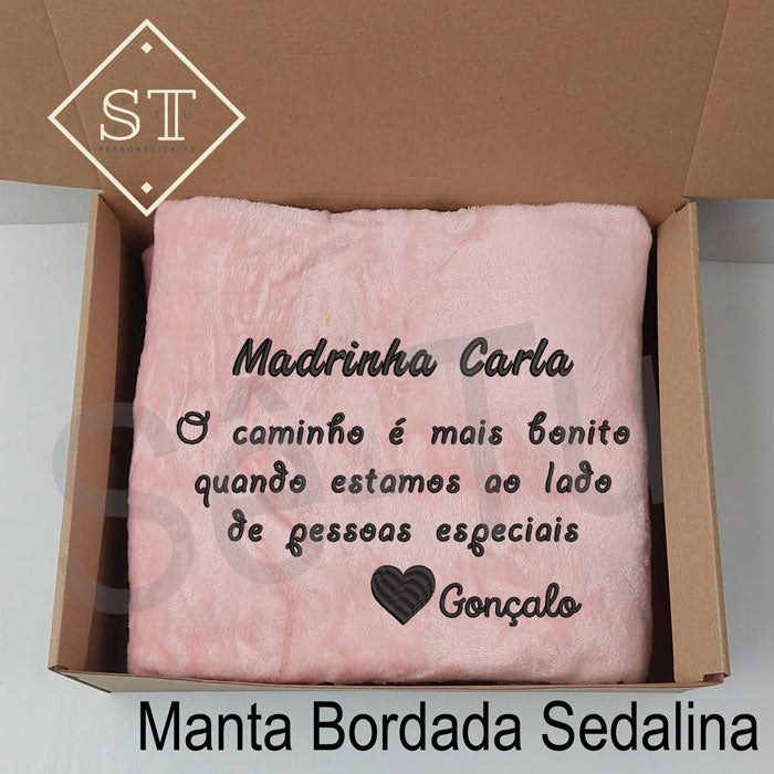 Manta Madrinha Caminho mais Bonito ao Lado Pessoas Especiais