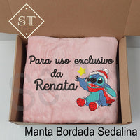 Manta Stitch - Para Uso Exclusivo (Nome)