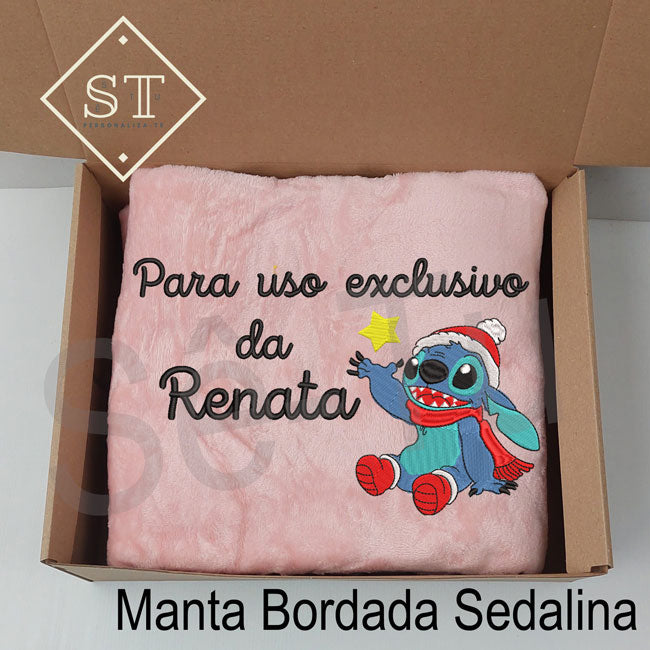 Manta Stitch - Para Uso Exclusivo (Nome)