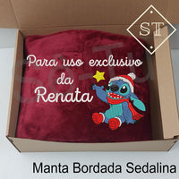 Manta Stitch - Para Uso Exclusivo (Nome)