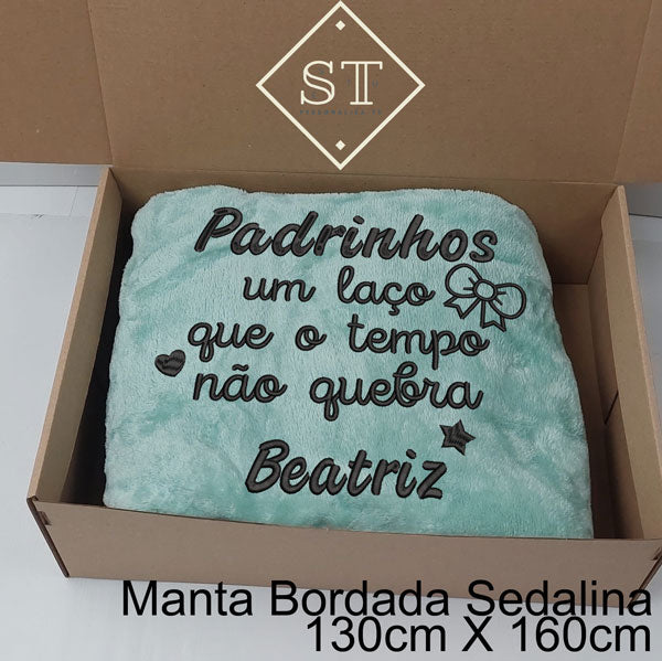 Manta Padrinhos um Laço