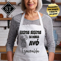 Delantal de recetas secretas de la abuela