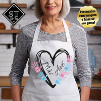 Mother and Grandmother Heart Apron (Names)