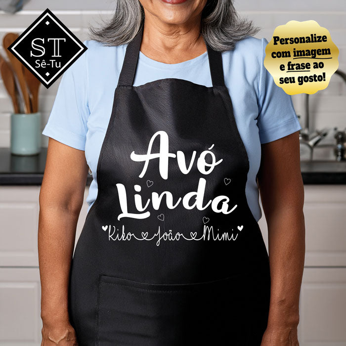 Beautiful Grandma Apron (names)