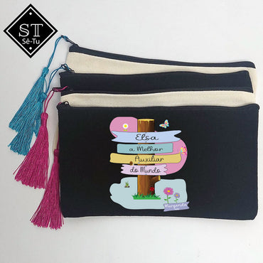 Bolsa de aseo con la mejor pancarta auxiliar (1)