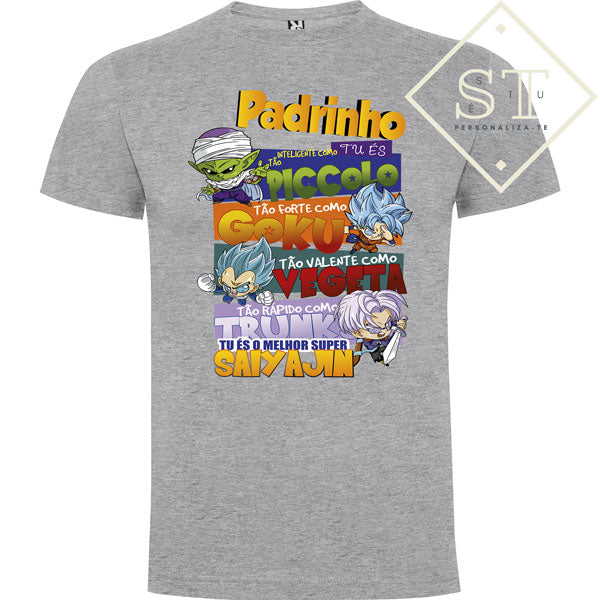 T-shirt Padrinho Tu és... Dragon Ball
