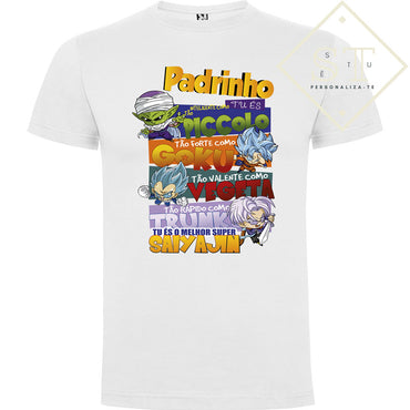 T-shirt Padrinho Tu és... Dragon Ball