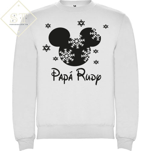 Sweatshirt Mickey Flocos Natal - Papá