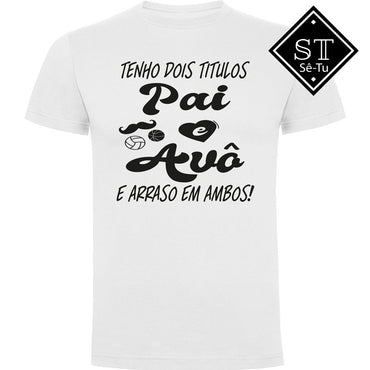 Camiseta de abuelo con dos títulos