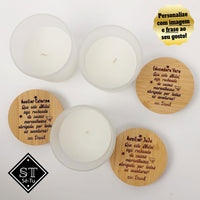 Vela Perfumada de baunilha Natal Recheado com Nomes