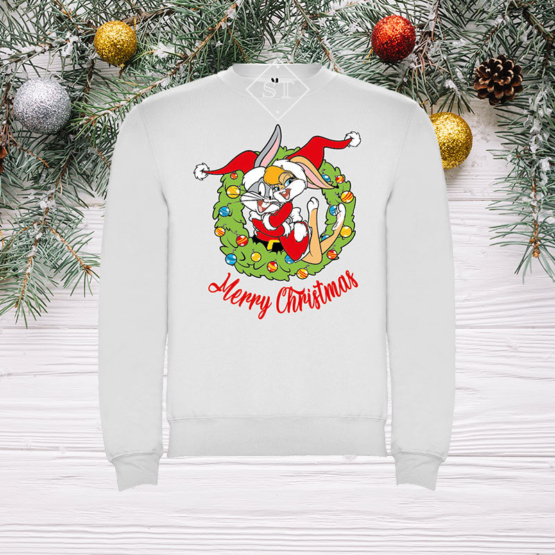 Sweatshirt Bugs e Lola Natal - Criança